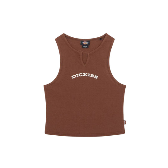 Women's Dickies V-Neck Tank Top Brown