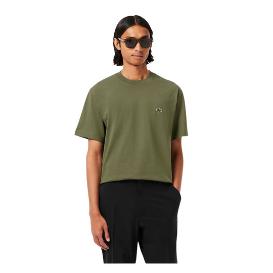 Men's Lacoste Logo Green T-shirt (BMY)