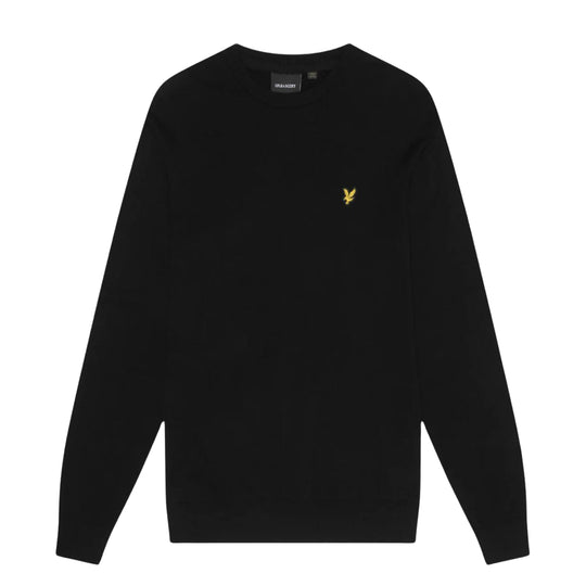 Men's Lyle & Scott Black Crew Neck Sweater