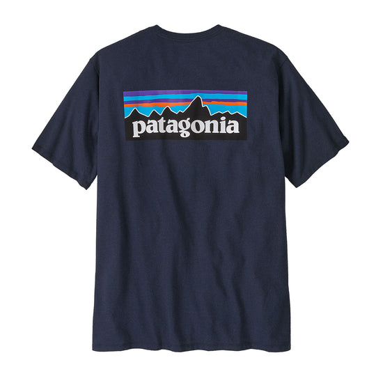 Men's T-shirt Patagonia P-6 Logo Responsibili-Tee Navy Blue