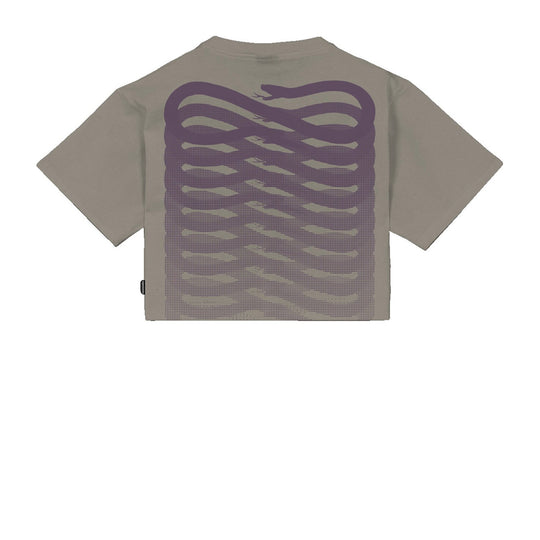 Women's Cropped T-shirt Propaganda Sand / Purple