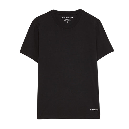 T-shirt Donna Roy Roger's Pima Nero