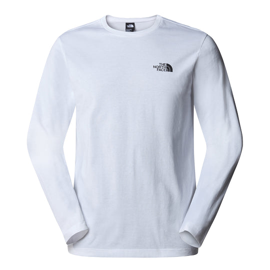 T-shirt Herren Langarm The North Face Simple Dome Weiß