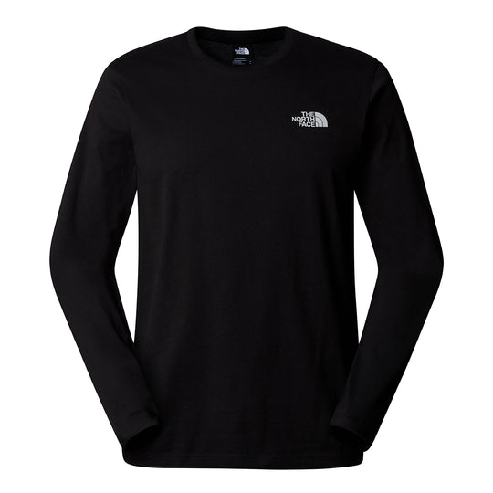 T-shirt Herren Langarm The North Face Simple Dome Schwarz