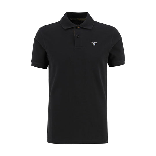 Polo Uomo Barbour Tartan Piquet Polo Nero