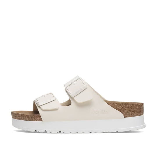 Women's Birkenstock Arizona PAP Flex Platform Sandals Cream
