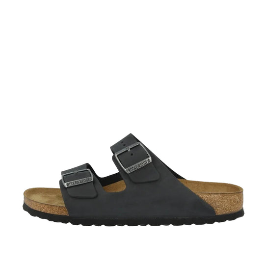Unisex Birkenstock Arizona Soft Footbed Sandals Oiled Leather Black