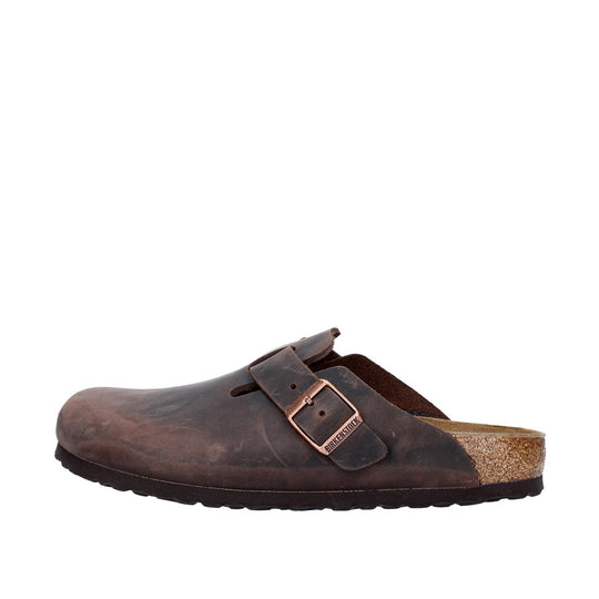 Birkenstock Boston Oiled Leather Clogs Brown