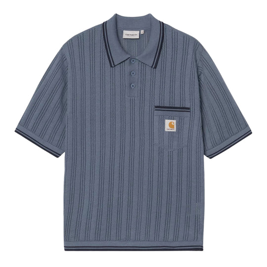 Maglia Uomo Carhartt Wip S/S Ramsey Polo Aviazione/Blu