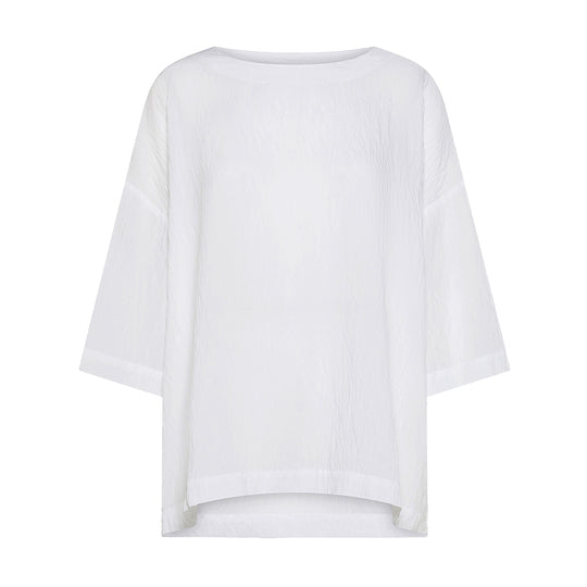 T-Shirt Donna Deha Ampia Effetto Stropicciato Bianco