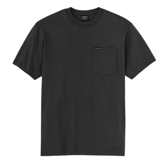 Herren T-Shirt Filson Houtfitter Pocket Schwarz