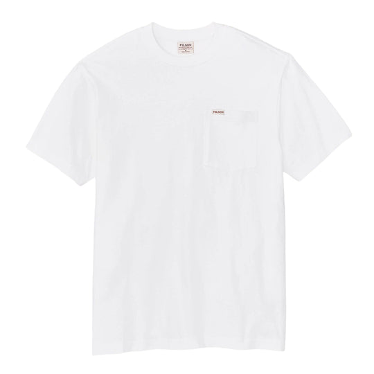 T-Shirt Uomo Filson Houtfitter Pocket Bianco