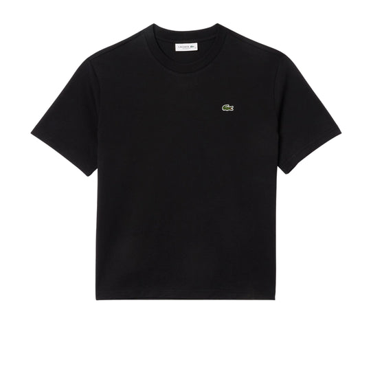 Damen-T-Shirt Lacoste Relaxed Fit Schwarz
