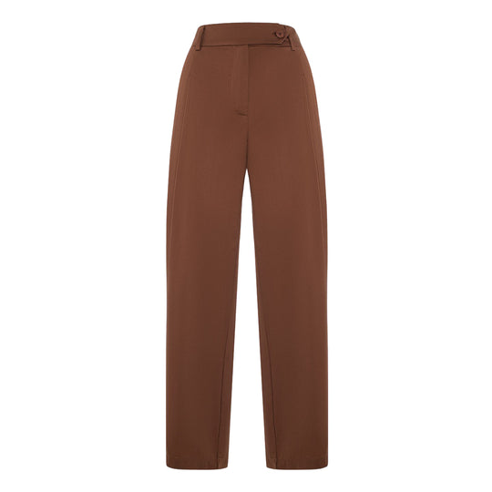 Pantalone Donna Manila Grace Con Cinta Alta Cacao