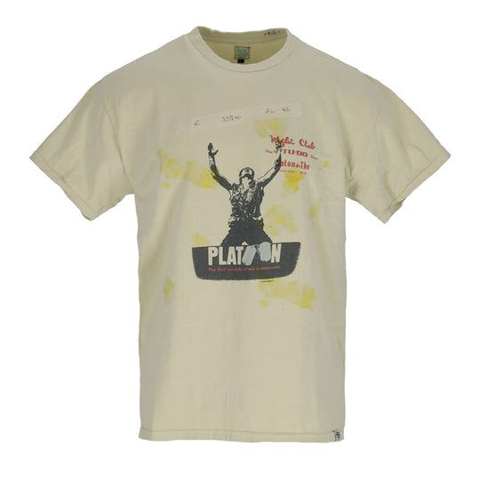 T-Shirt Uomo Mr. Hot Dog Platoon Bianco Sporco