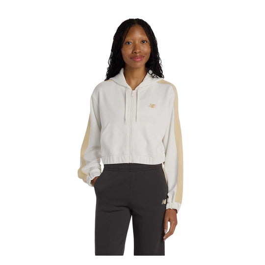 Felpa Donna New Balance Interlock Full Zip Hd