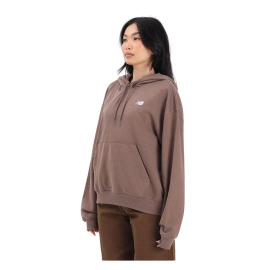 Felpa Donna New Balance Sport Essential Hd Castagna