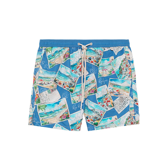Men's Swimsuit Roy Roger'S Riviera Light Blue