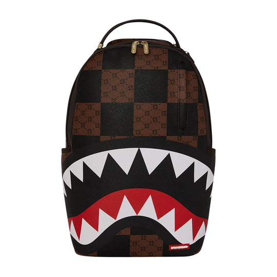 SPRAYGROUND Rugzak ENLARGED CHECKS BACKPACK - Bruin/Zwart