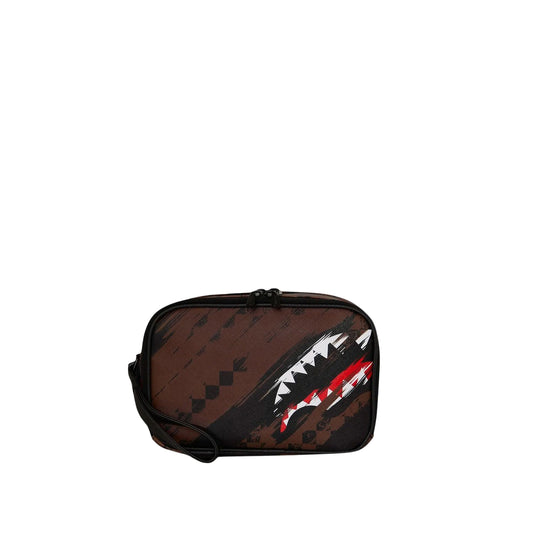 SPRAYGROUND Unisex Smeared Grunge Toiletry Brick - Brown/Multicolor