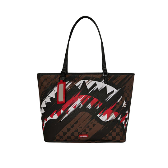 SPRAYGROUND Unisex-Tote-Bag SMEARED GRUNGE TOTE Braun/Mehrfarbig