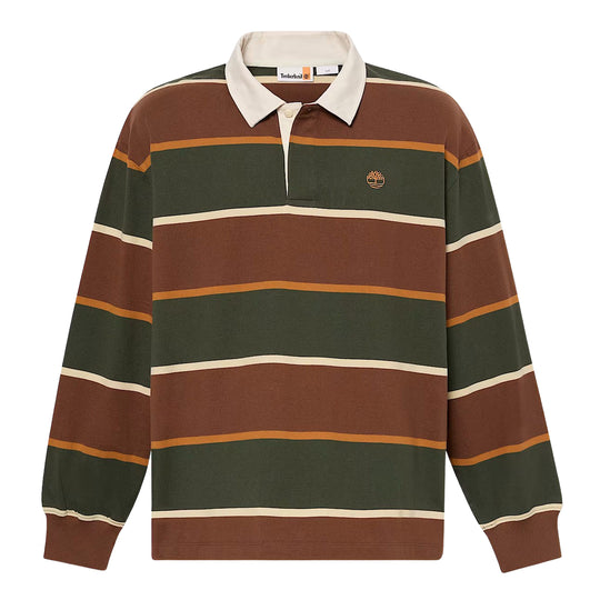 Polo Uomo Timberland Striped Rugby Bordeaux/Verde