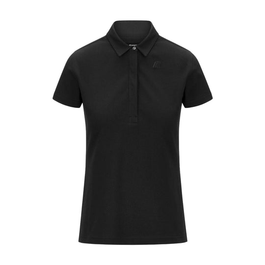 Damen Polo K-Way Amedea Pique Schwarz