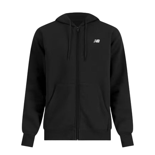 Felpa Uomo New Balance Essential Logo F/Z Nero