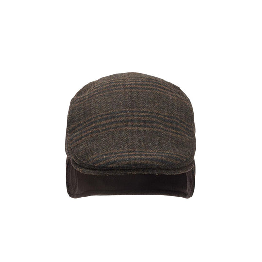 Herrenhut Barbour Cheviot Flat Braun/Schwarz 
