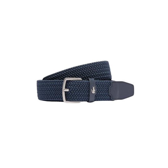 Cintura Lacoste Canvas Stretch Blu