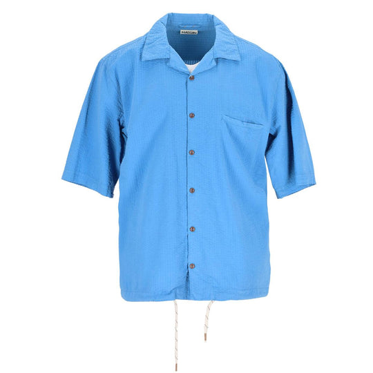 T-shirt Herren Madson Seersucker Hellblau