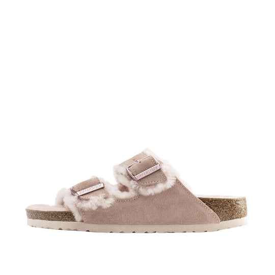 Sandalo Donna Birkenstock Arizona Shearling Rosa