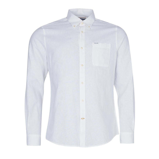 Herrenhemd Barbour Nelson Tailored Weiß