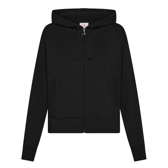 Felpa Donna Deha Con Cappuccio Full Zip Nero