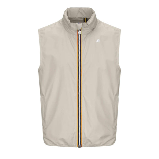 Men's K-Way Valen Stretch Dot Beige Vest