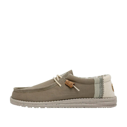 Herrenschuhe Hey Dude Wally Break Stitch Grün