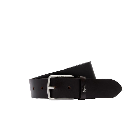 Lacoste Gürtel Glattes Leder Dunkelbraun