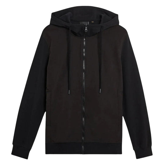 Herren-Sweatshirt Lyle & Scott mit durchgehendem Reißverschluss Schwarz