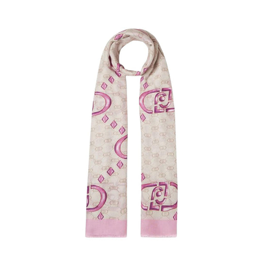 Stole Liu-Jo Logo Pink Multicolor