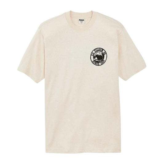 T-shirt Herren Filson Frontier Grafik Weiß Creme