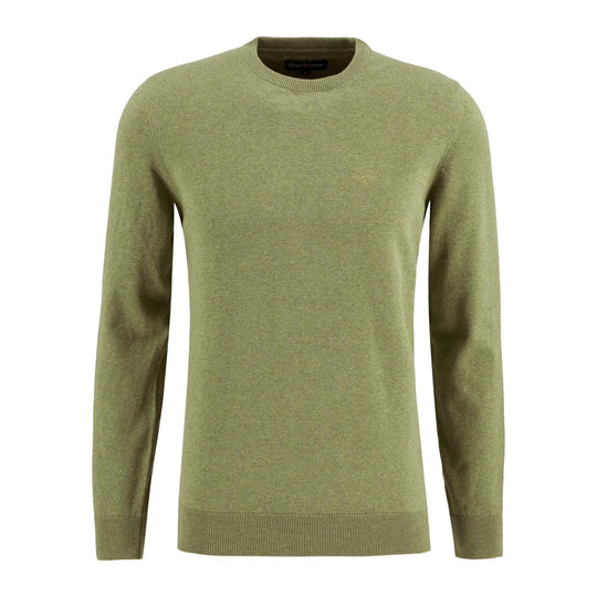 Maglia Uomo Barbour Pima Cotton Crew Verde Prato
