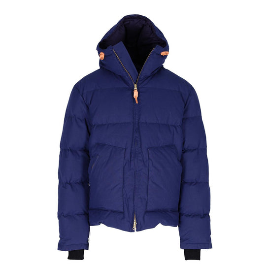 Daunenjacke Manifattura Ceccarelli Gänsedaune Kapuzenjacke Blau Navy