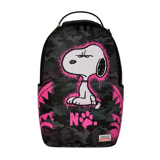 Men's Unisex Backpack Sprayground Snoopy Pink Black/Multicolor