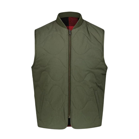 Gilet Uomo Chesapeake's Seawolf Reversibile Verde / Rosso Check