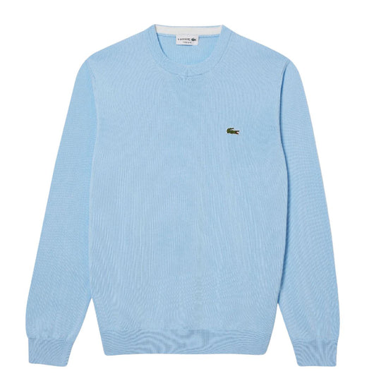 Lacoste Men's Sweater Solid Pastel Blue