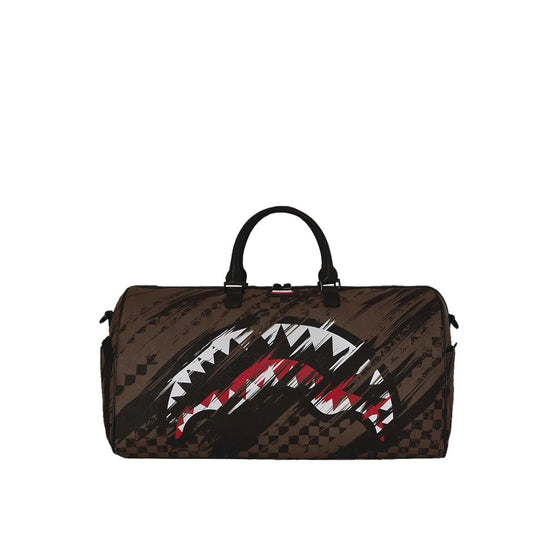 Borsa Unisex Sprayground Smeared Grunge Duffle Marrone/Multicolor