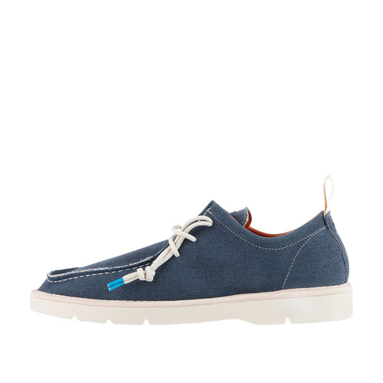 Schnürschuhe Panchic P19 Leinen Blau