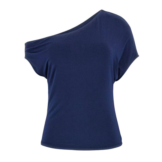 Top Stretch Guess Off-Shoulder Blue