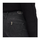 Jeans Donna Liu-Jo B.Up Princess Trombetta Strass Nero Lavato