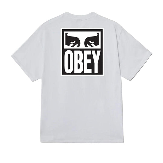 T-Shirt Uomo Obey Eyes Icon 2 S/S Bianco